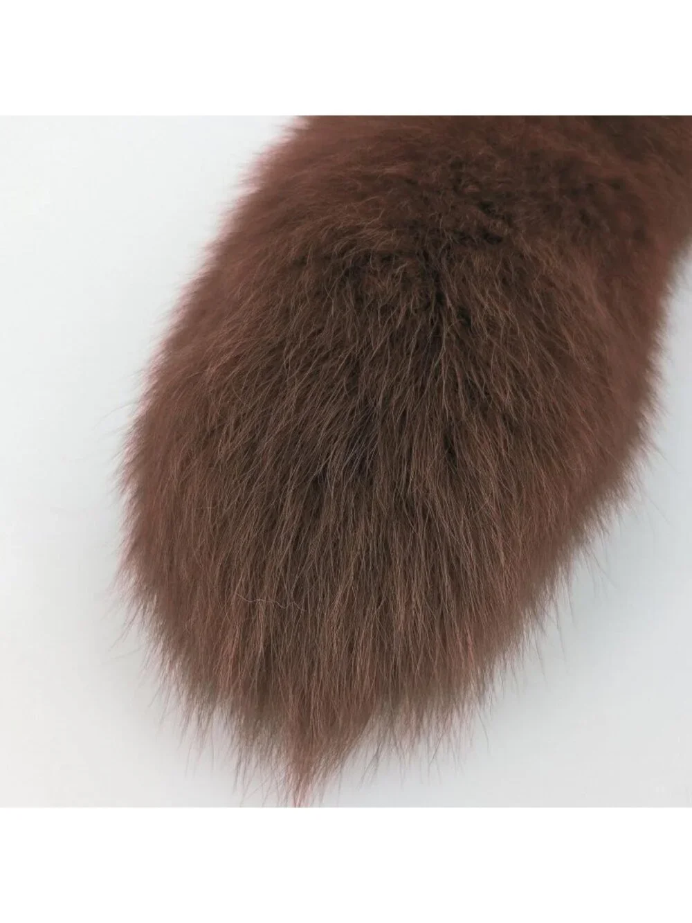Women's Brown Pendant Cosplay Costume Halloween Furry Tails Keychain Handbag